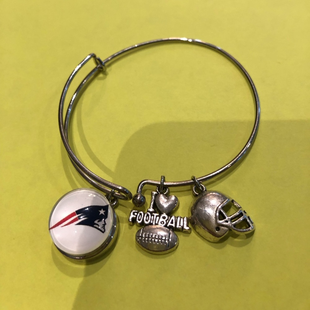 New England Patriots Charm Bracelet